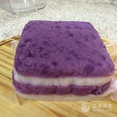 紫薯糯米糕的做法
