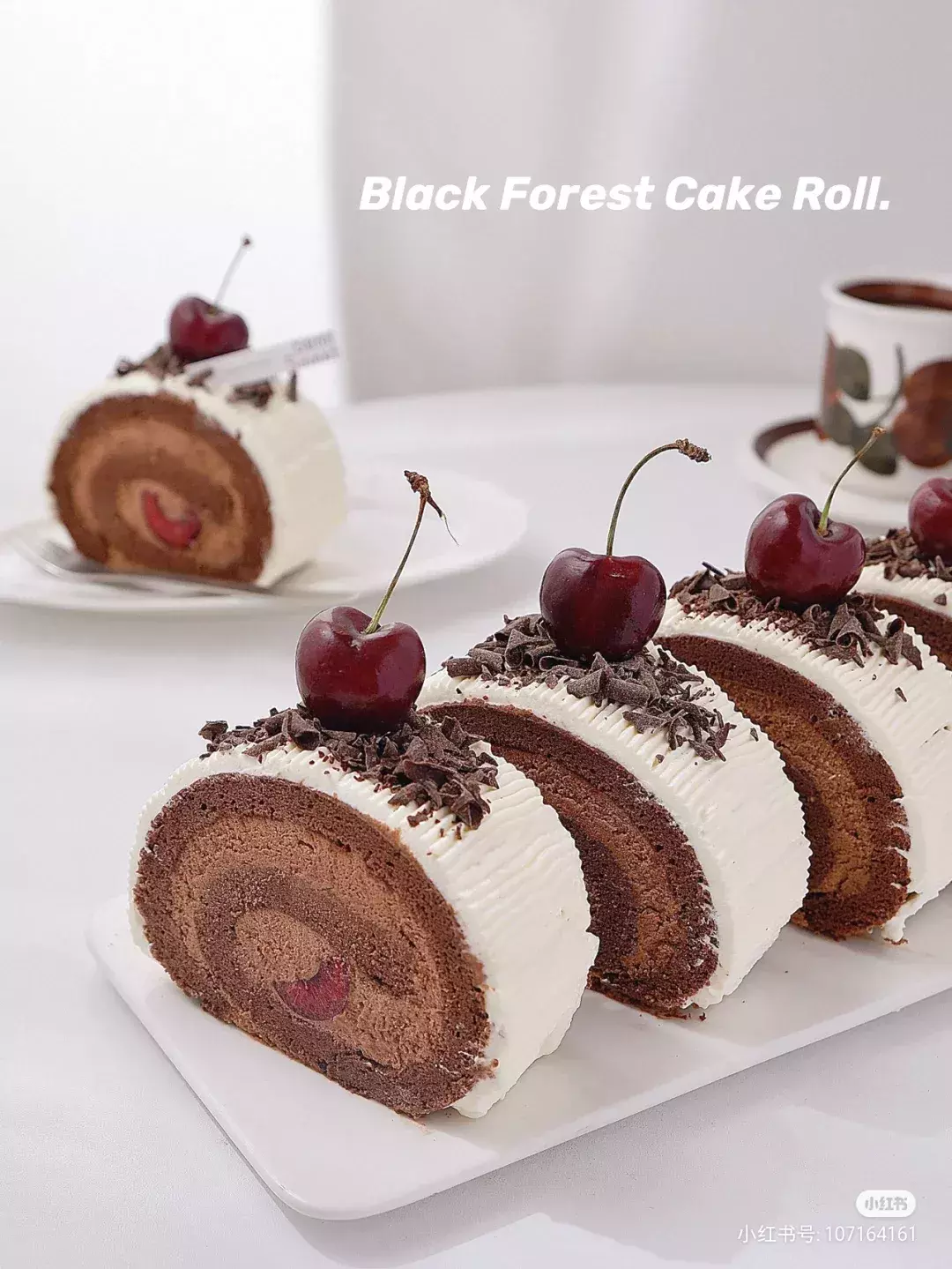 經典配方，黑森林蛋糕卷❗️巧克力雙倍濃郁