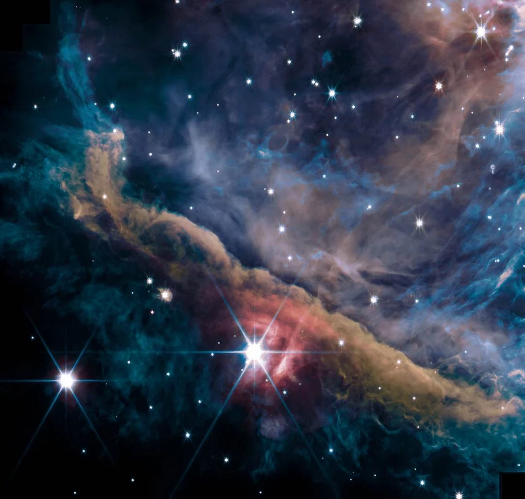 韋布望遠鏡在獵戶座星雲內拍到一個神秘新世界，許多景象人類從未見過