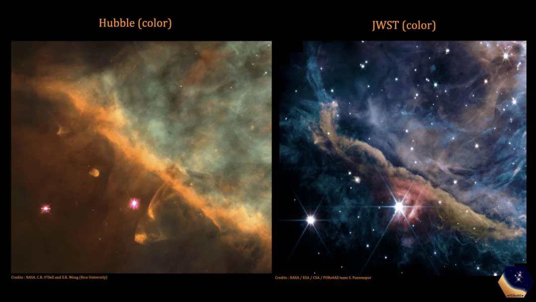 韋布望遠鏡在獵戶座星雲內拍到一個神秘新世界，許多景象人類從未見過