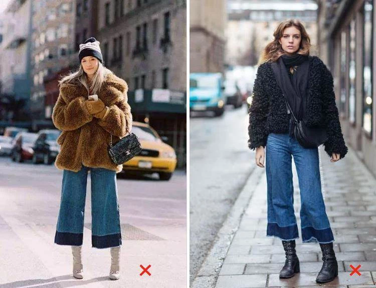 50+女人秋冬穿闊腿褲，建議不要這樣搭鞋子，不好看還顯矮胖