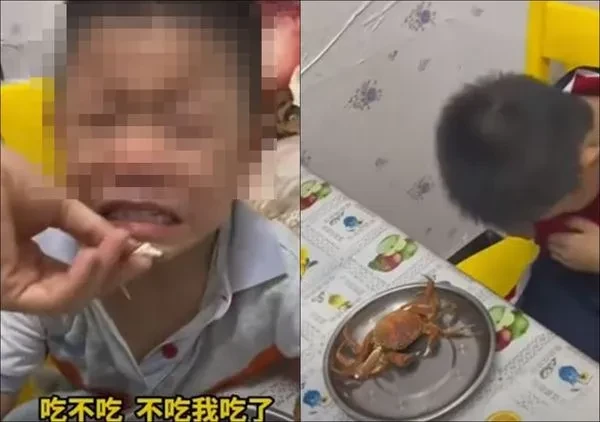 爸爸煮熟「兒子寵物蟹」要求吃掉　2孩一邊啃一邊哭　　　　　　　　　　　　