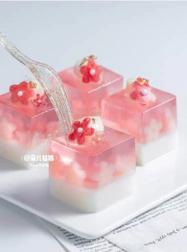 一次成功超簡單，蜜桃果凍，高顏值仙女甜品!